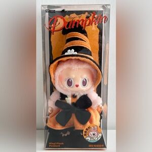 Limited Edition Pop Mart Labubu Magic of Pumpkin Mokoko Vinyl Plush Pendant Doll